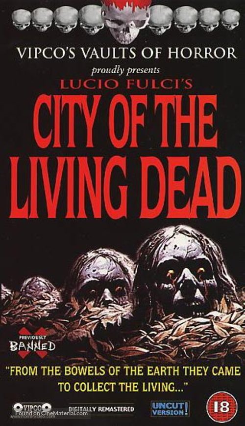 Paura nella citt&agrave; dei morti viventi - British VHS movie cover