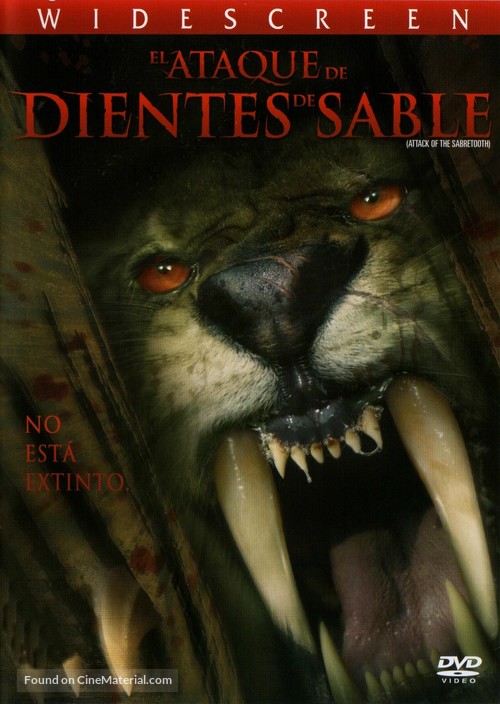 Attack of the Sabretooth - Argentinian DVD movie cover