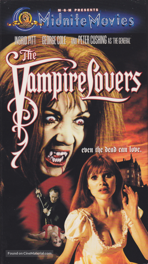 The Vampire Lovers - VHS movie cover