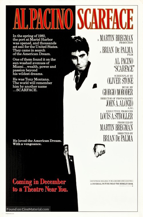 Scarface - Advance movie poster