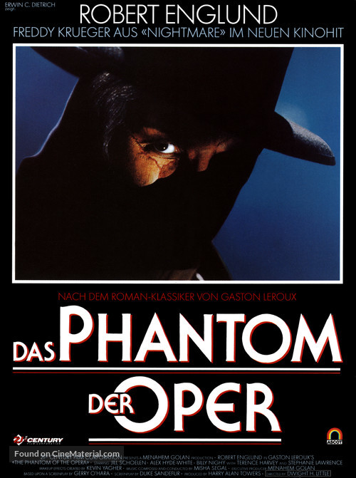 The Phantom of the Opera - German Movie Poster