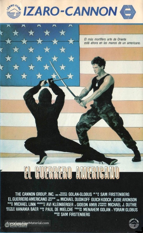 American Ninja - Spanish VHS movie cover