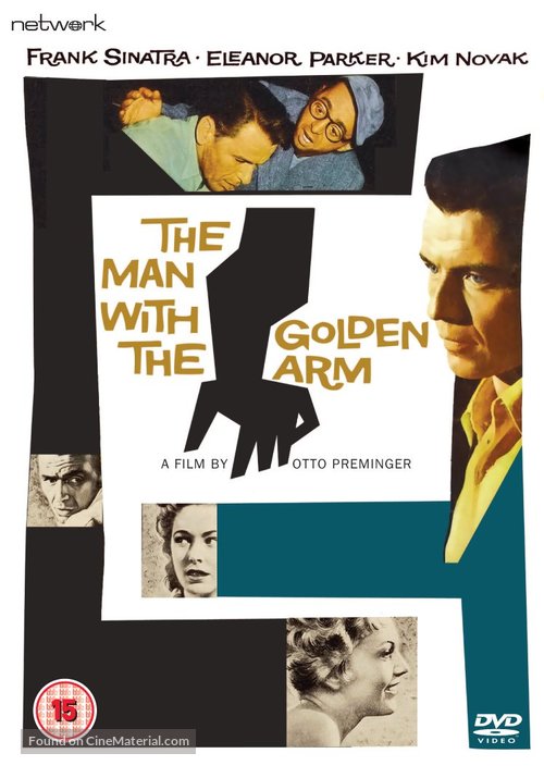 The Man with the Golden Arm - British DVD movie cover