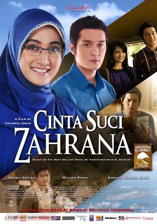 Cinta suci Zahrana - Indonesian Movie Poster