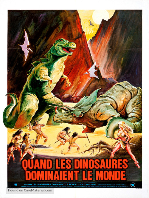 When Dinosaurs Ruled the Earth - French Movie Poster