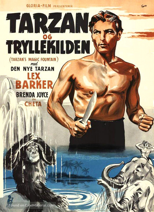 Tarzan&#039;s Magic Fountain - Belgian Movie Poster