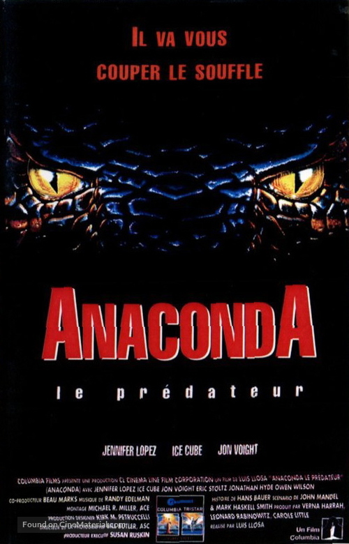 Anaconda - French VHS movie cover