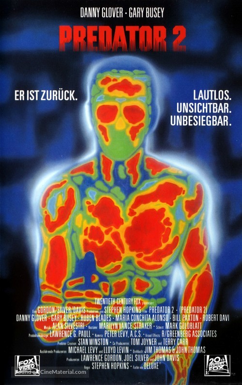 Predator 2 - German VHS movie cover