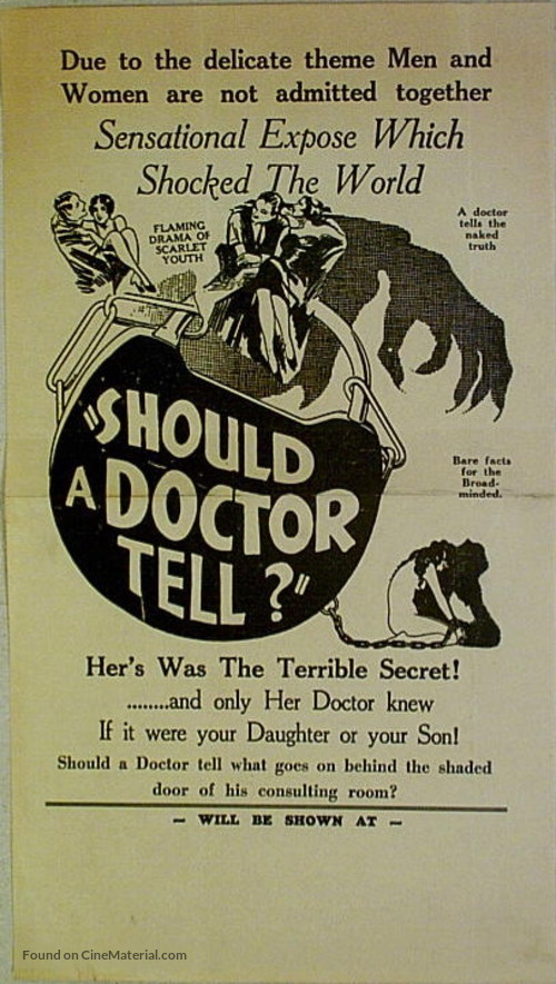 Should a Doctor Tell? - Movie Poster