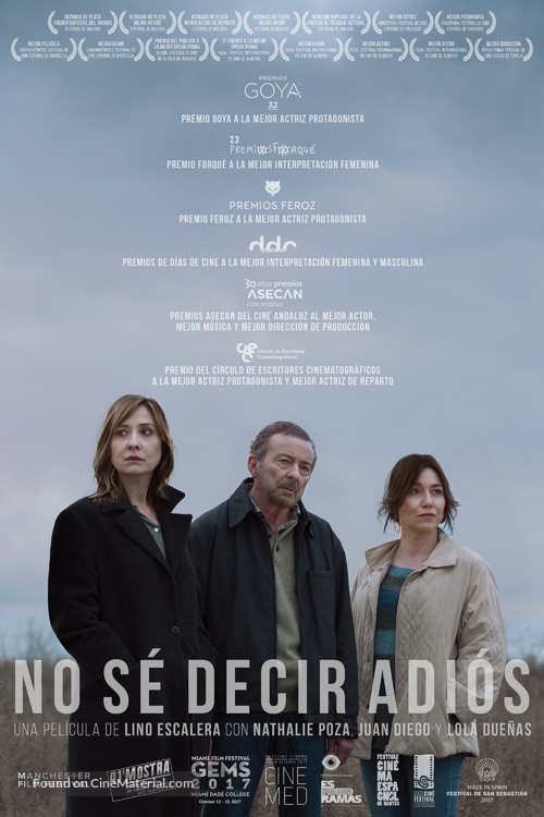 No s&eacute; decir adi&oacute;s - Spanish Movie Poster