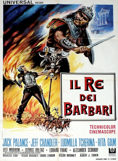 Sign of the Pagan - Italian Movie Poster