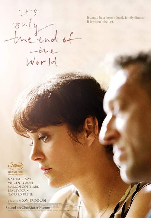 Juste la fin du monde - British Movie Poster