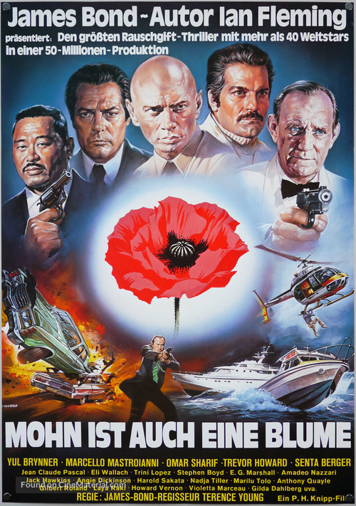 The Poppy Is Also a Flower - German Movie Poster