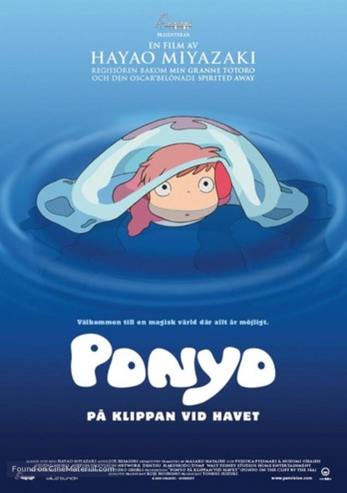 Gake no ue no Ponyo - Swedish Movie Poster