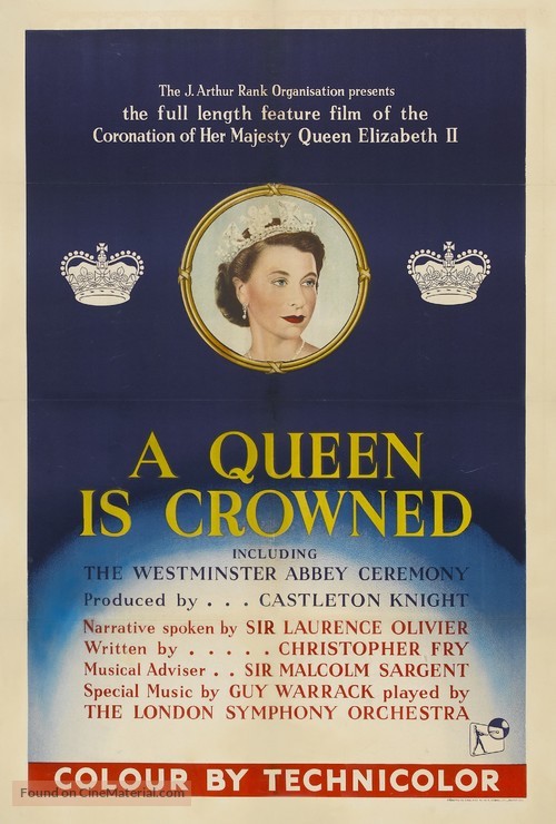 A Queen Is Crowned - British Movie Poster