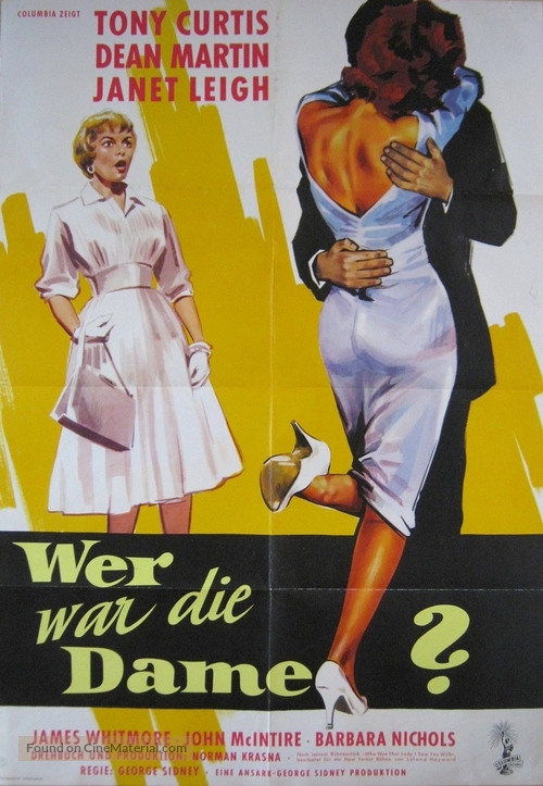 Who Was That Lady? - German Movie Poster