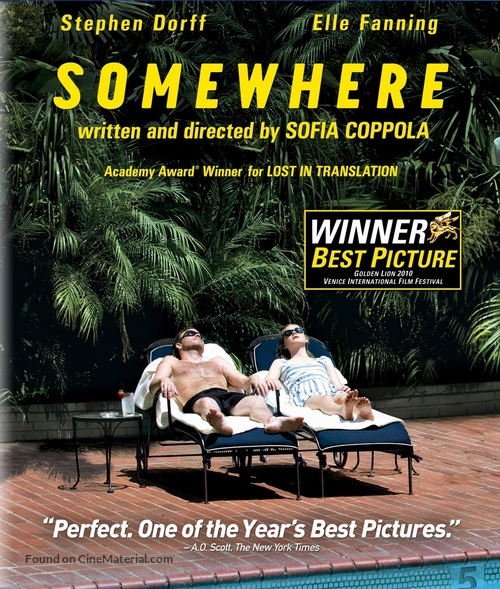 Somewhere - Blu-Ray movie cover