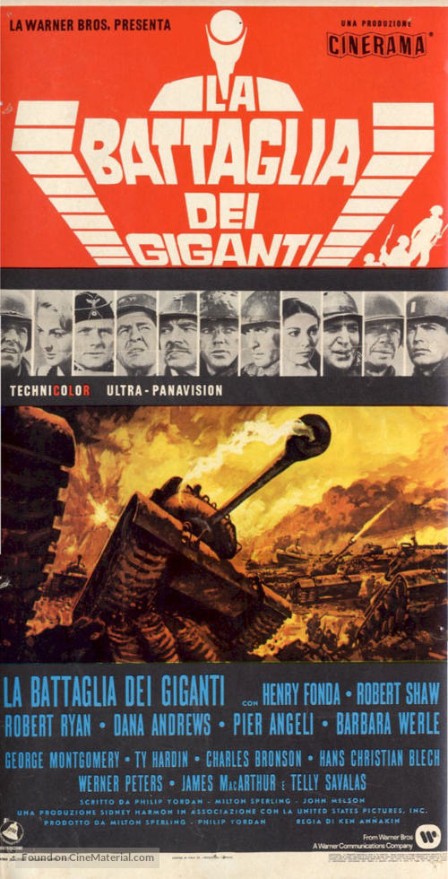 Battle of the Bulge - Italian Movie Poster