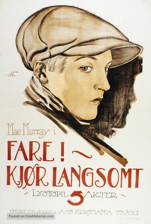 Danger, Go Slow - Norwegian Movie Poster