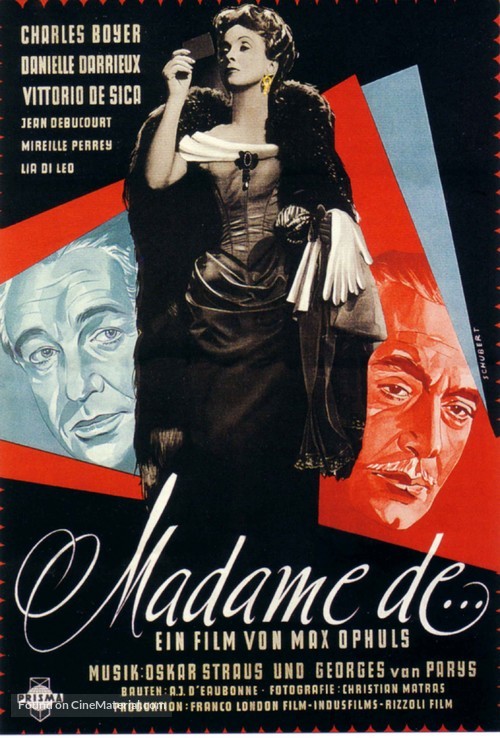 Madame de... - German Movie Poster