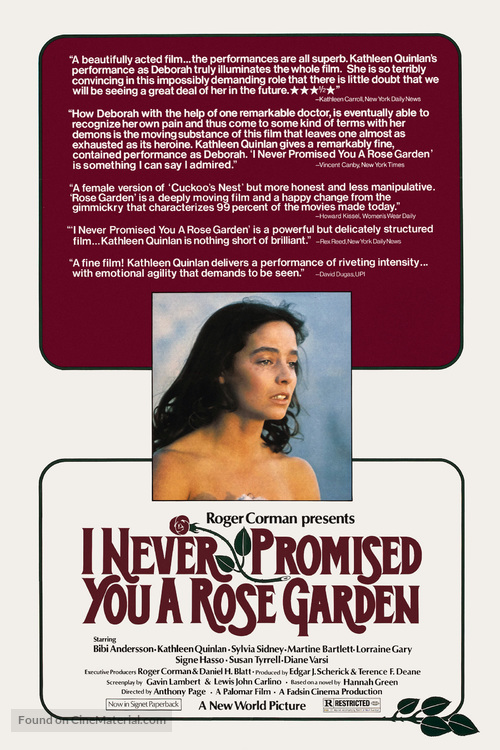 I Never Promised You a Rose Garden - Movie Poster