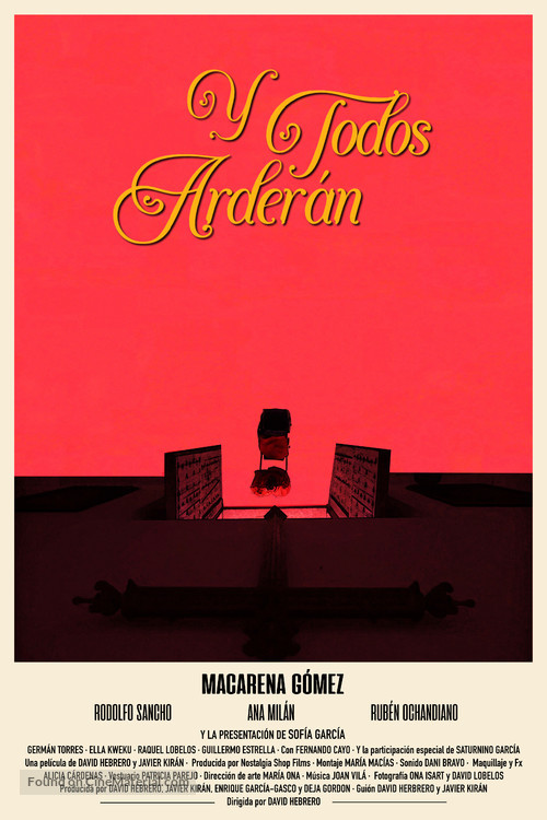 Y todos arder&aacute;n - Spanish Movie Poster