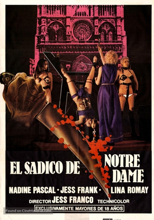 El s&aacute;dico de Notre-Dame - Spanish Movie Poster