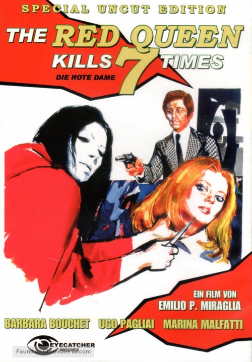 La dama rossa uccide sette volte - German DVD movie cover