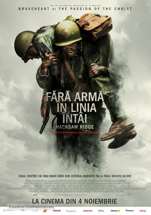 Hacksaw Ridge - Romanian Movie Poster