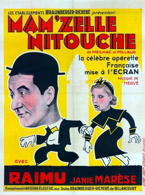 Mam&#039;zelle Nitouche - Belgian Movie Poster