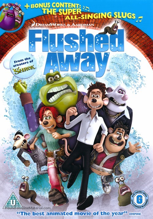 Flushed Away - British DVD movie cover