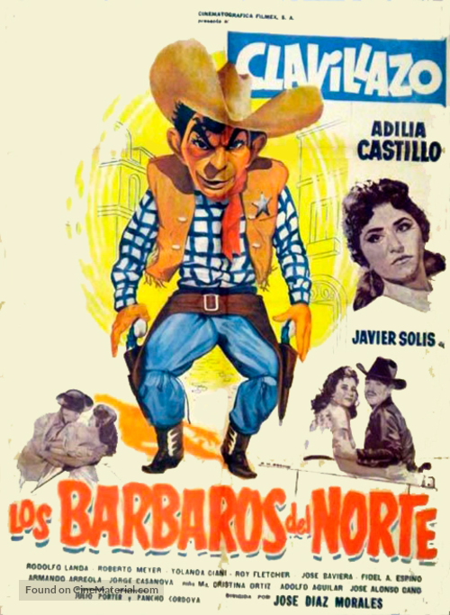 Los b&aacute;rbaros del norte - Mexican Movie Cover