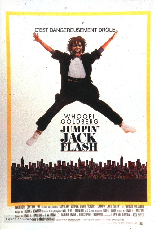 Jumpin&#039; Jack Flash - French Movie Poster