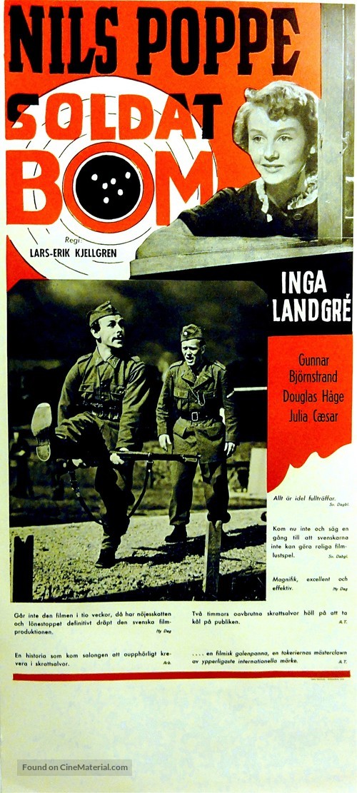 Soldat Bom - Swedish Movie Poster