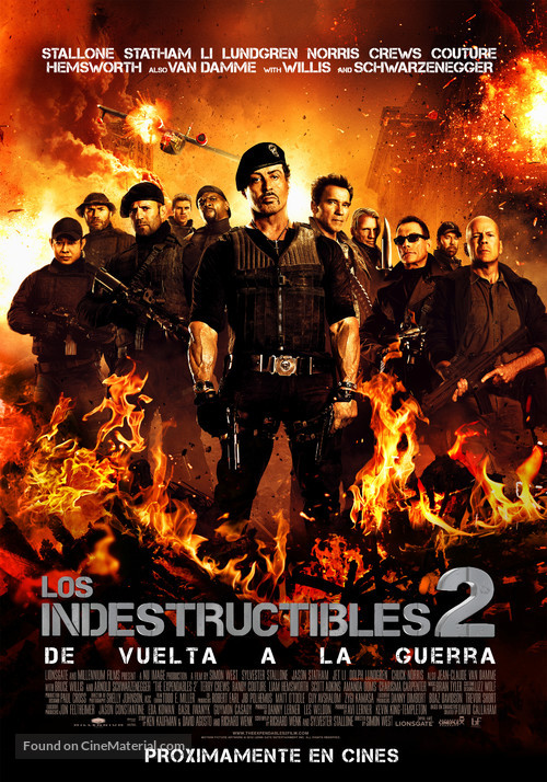The Expendables 2 - Peruvian Movie Poster