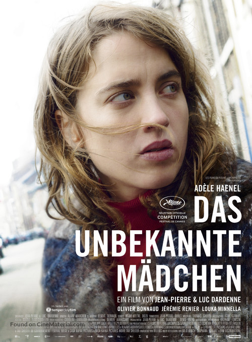 La fille inconnue - German Movie Poster