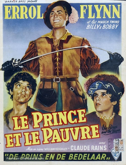 The Prince and the Pauper - Belgian Movie Poster