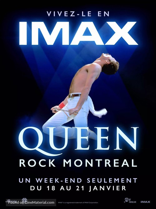 Queen Rock Montreal - French Movie Poster