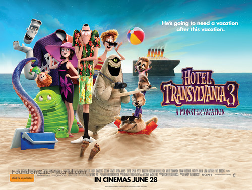 Hotel Transylvania 3: Summer Vacation - Australian Movie Poster