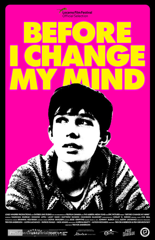 Before I Change My Mind - Canadian Movie Poster