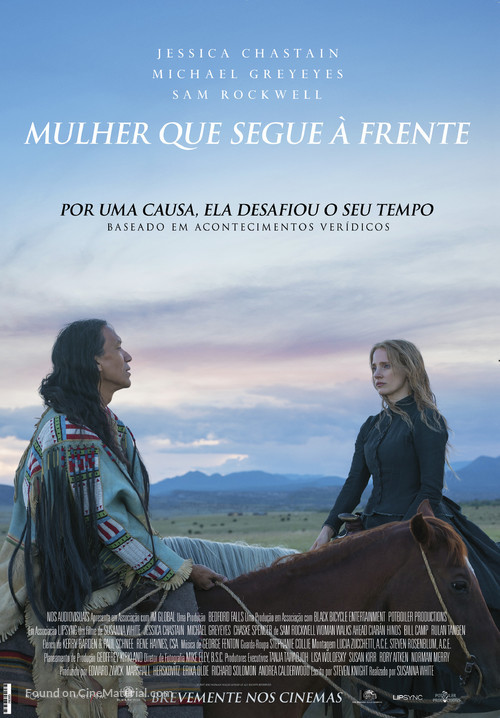 Woman Walks Ahead - Portuguese Movie Poster