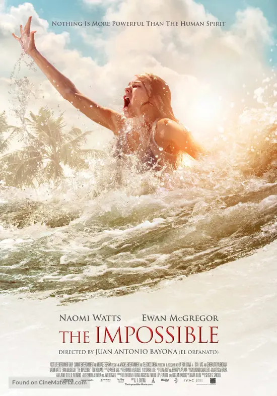 Lo imposible - Swiss Movie Poster