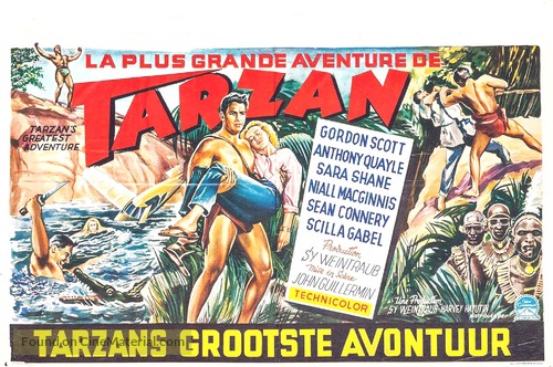 Tarzan&#039;s Greatest Adventure - Belgian Movie Poster