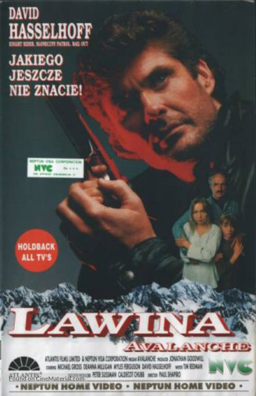 Avalanche - Polish VHS movie cover