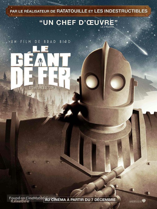 The Iron Giant - French Re-release movie poster