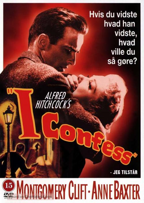 I Confess - Danish DVD movie cover