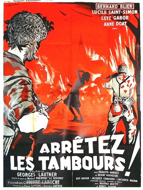 Arr&ecirc;tez les tambours - French Movie Poster