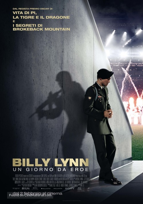 Billy Lynn&#039;s Long Halftime Walk - Italian Movie Poster