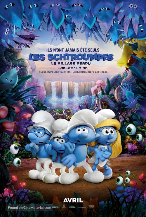 Smurfs: The Lost Village - Canadian Movie Poster