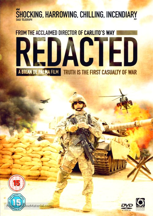 Redacted - British DVD movie cover